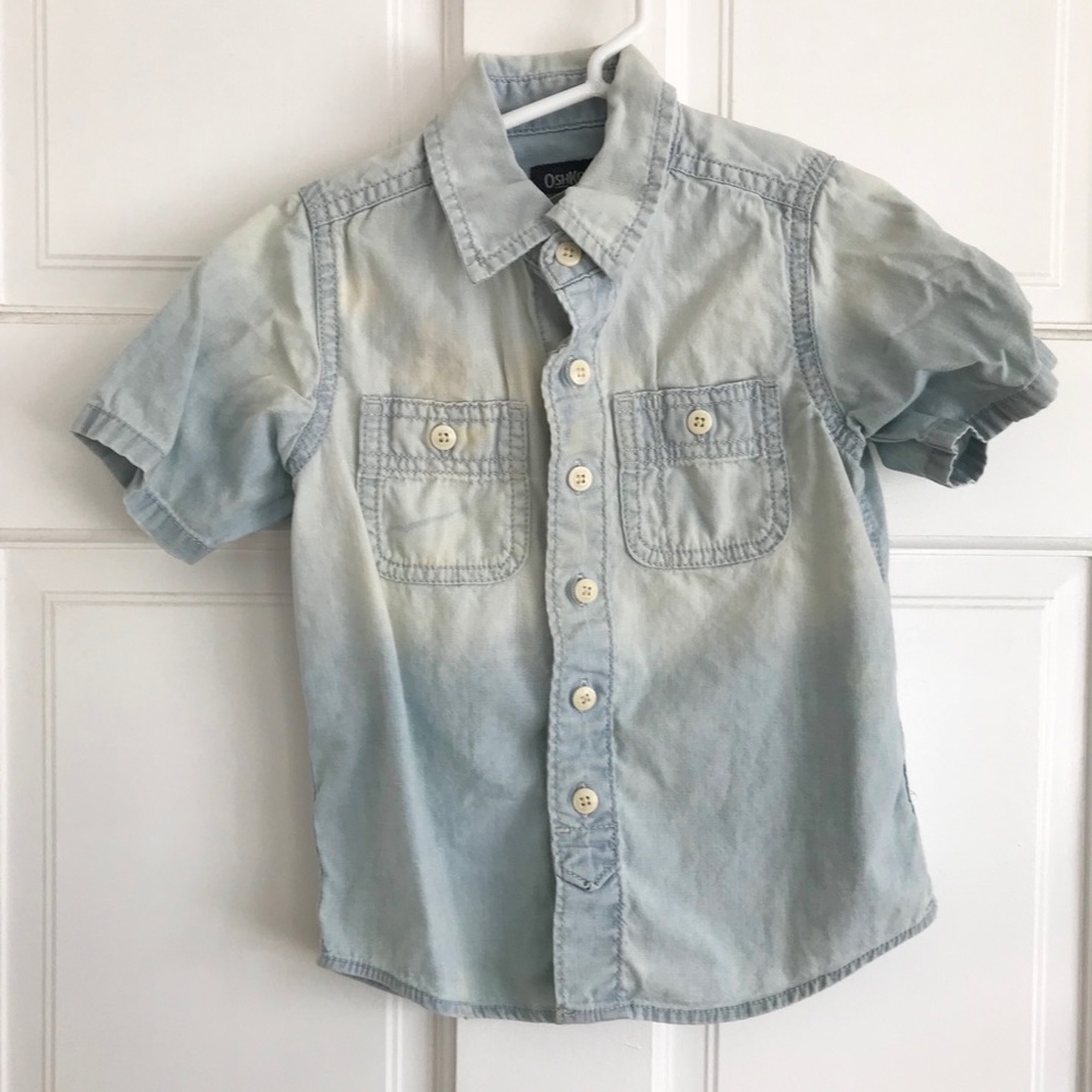OshKosh Button Down 3T boy Chambray